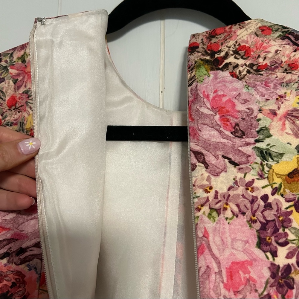 Valentino Floral Printed Sleeveless Mini Dress - Picture 12 of 16